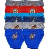 Tutku Erkek Çocuk Desenli Slip Külot Pamuklu 12LI Paket Yumuşak Dokulu Renkli İç Giyim - 2 Yaş - Karışık