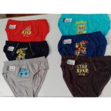 Tutku Erkek Çocuk Elastan Baskılı Üçlü Paket Slip Külot