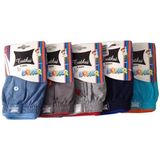Tutku Erkek Çocuk Havlu Bel Boxer 6'Lı Paket - 7 - 8 Yaş - Gri