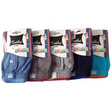 Tutku Erkek Çocuk Havlu Bel Boxer 6'Lı Paket Renkli Yumuşak Dokulu Rahat Tasarım - 5 - 6 Yaş