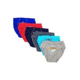 Tutku Erkek Çocuk İç Çamaşırı, 9'lu Paket, Pamuk-Elastan Karışımlı, Gri-Mavi-Kırmızı-Lacivert, 4 Yaş