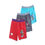 Tutku Erkek Çocuk Mavi 3 Adet Boxer, Kırmızı-Gri-Mavi, 9-10 Yaş