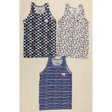 Tutku Erkek Çocuk Renkli Pamuk Penye Desenli Atlet 5'li, 10-11 Yaş, TCGYM23603, KARIŞIK, Erkek Çocuklar