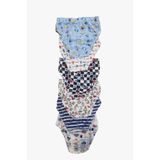 Tutku Erkek Çocuk Slip Külot, Elastan Karışık Desenli, 12'li Set, M Beden
