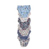 Tutku Erkek Çocuk Slip Külot, Elastan, Karışık Desenli, Mavi, 5-6 Yaş, 12'li Paket