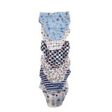 Tutku Erkek Çocuk Slip Külot, Elastan Karışık Desenli, Mavi, XL, 12'li Paket
