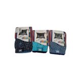 Tutku Erkek Çocuk Turkuaz Desenli Düğmeli Boxer 3'lü Paket, Çok Renkli, 3-4 Yaş