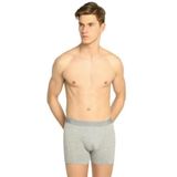 Tutku Erkek Gri Likralı Elastan Boxer, 10'lu Paket, L Beden