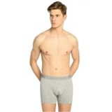 Tutku Erkek Gri Likralı Elastan Boxer, M Beden, 4'lü Paket
