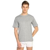Tutku Erkek Gri Sıfır Yaka Kısa Kollu T-Shirt, L Beden