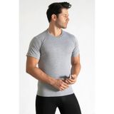 Tutku Erkek Gri Sıfır Yaka Kısa Kollu T-Shirt, M Beden