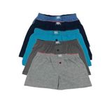 Tutku Erkek İç Giyim Çocuk Havlu Bel Boxer 6'lı Paket, Çok Renkli, 5-6 Yaş