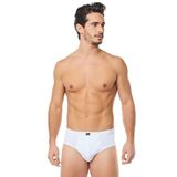 Tutku Erkek Kom Pamuklu Penye Slip Külot 6'lı Paket (Model No-0109), Beyaz, M