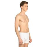 Tutku Erkek Likralı Boxer 6'lı, Beyaz, S