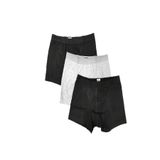 Tutku Erkek Likralı Elastan Boxer Renk 12'li Paket, Gri, S
