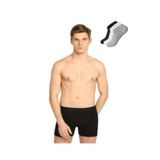 Tutku Erkek Likralı Elastan Boxer Renk 5'li 3 Adet Çorap, Siyah, M