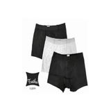 Tutku Erkek Likralı Elastan Boxer Siyah Renk 10'lu Paket, Gri, M
