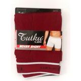 Tutku Erkek Likralı Elastan Spor Boxer 12'li Paket, Bordo, M