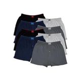 Tutku Erkek Mr 8'li Paket Havlu Bel Boxer (), Gri-Siyah-Lacivert-Füme, 2XL