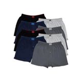 Tutku Erkek Mr 8'li Paket Havlu Bel Boxer (), Gri-Siyah-Lacivert-Füme, 3XL