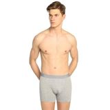 Tutku Erkek Pamuklu Elastan Likralı Boxer 3'lü Paket, Gri, S