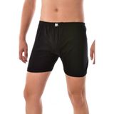 Tutku Erkek Pamuklu Ribana Paçalı Boxer Külot 6'lı Paket (Model No-0111), Siyah, XL