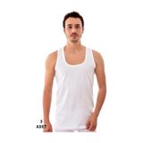 Tutku Erkek Penye Atlet, Beyaz, 3'lü Set, Beden 4