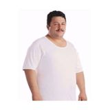 Tutku Erkek Penye Bisiklet Yaka Battal T-Shirt, 6'lı Set, Beyaz, 4XL