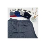 Tutku Erkek Penye Düz Boxer 8 Adet, Siyah, L