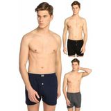 Tutku Erkek Penye Havlu Bel Boxer 8'li, Siyah-Lacivert-Füme, M