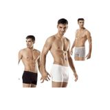 Tutku Erkek Renkli Likralı Elastan Boxer Karışık Renk 5'li, Siyah-Beyaz-Gri, S