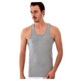 Tutku Erkek Ribana Rambo Atlet Yeni Sezon (11 Adet Paket), Gri, L