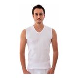 Tutku Erkek Ribana Spor Fanila V Yaka Atlet 6'lı, Beyaz, L
