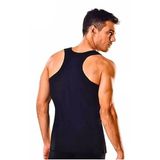 Tutku Erkek Ribana Spor (Rambo) Atlet 6'lı, Siyah, M