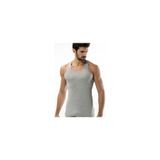 Tutku Erkek Ribana Spor Rambo Atlet, Siyah-Beyaz-Gri, XL Beden