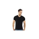 Tutku Erkek Ribana V Yaka Atlet 6'lı Paket - XL - Siyah