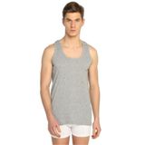 Tutku Erkek Ribina Pamuklu Penye Atlet, Gri, 3'lü Set, 2XL Beden