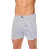 Tutku Erkek Seher Yıldızı Düğmeli Desenli Boxer 10'lu Paket, Beyaz, 2XL