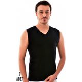 Tutku Erkek Siyah 3 Adet V Yaka Pamuklu Atlet 0401