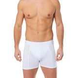 Tutku Erkek Siyah 6'lı Paket Elastan Streç Boxer, Beyaz, S