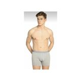 Tutku Erkek Siyah Likralı Boxer 3'lü Paket Düz Desenli ELF568T0114CCM3 - Gri - 2XL