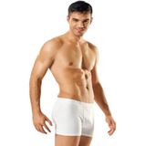 Tutku Erkek Siyah Likralı Boxer 6'lı Paket, Beyaz, L