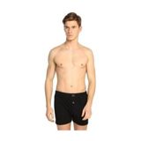 Tutku Erkek Siyah Penye Düğmeli Boxer, 2XL Beden, 5'li Paket