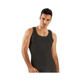Tutku Erkek Siyah Ribana Klasik Atlet 6'lı Paket Dokuma Kumaş ile Rahat Kalıp - 4XL