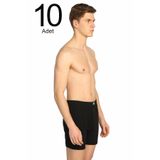 Tutku Erkek Siyah Ribana Paçalı Külot, 10'lu Paket, 2XL Beden