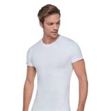 Tutku Erkek Siyah Sıfır Yaka Kısa Kollu Atlet, Beyaz, 2XL