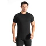Tutku Erkek Siyah Sıfır Yaka Kısa Kollu T-Shirt, M Beden