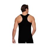 Tutku Erkek Siyah Sporcu Rambo Pamuklu Atlet, 6'lı Paket, M Beden