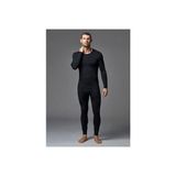 Tutku Erkek Siyah Termal Alt Üst Takım Dokuma Kumaş Özellikleri ile Rahat Kullanım Sunar