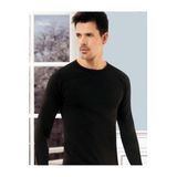 Tutku Erkek Siyah Uzunkol Thermal İçlik, XL Beden